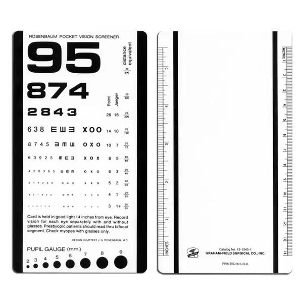 Rosenbaum pocket vision screener card