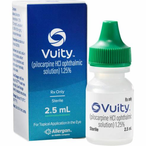 Vuity (pilocarpine 1.25%) eye drops